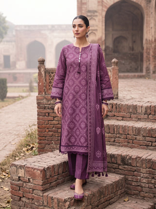 03 Piece Unstitched Cashmi Wool Printed