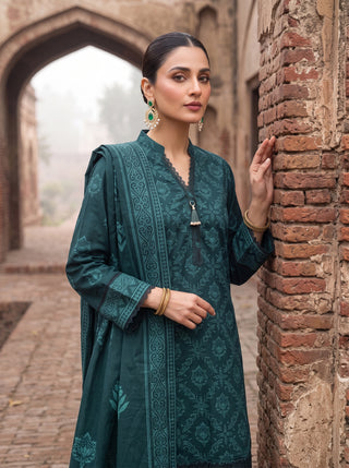 03 Piece Unstitched Cashmi Wool Printed