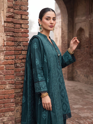 03 Piece Unstitched Cashmi Wool Printed