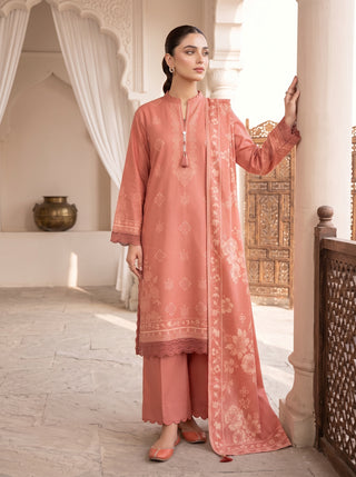 03 Piece Unstitched Cashmi Vool Printed