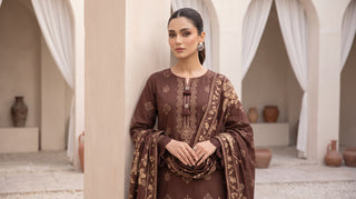 03 Piece Unstitched Cashmi Vool Printed