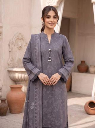 03 Piece Unstitched Cashmi Vool Printed