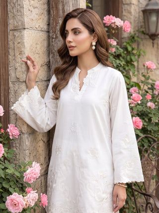 02 Piece Ready To Wear Embroidered Shirt & Trouser