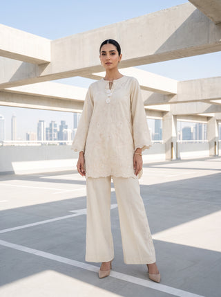 02 Piece Ready To Wear Embroidered Shirt & Trouser