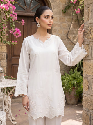 02 Piece Ready To Wear Embroidered Shirt & Trouser