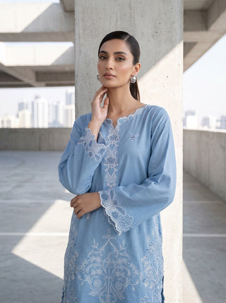 02 Piece Ready To Wear Embroidered Shirt & Trouser