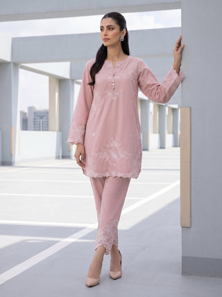 02 Piece Ready To Wear Embroidered Shirt & Trouser