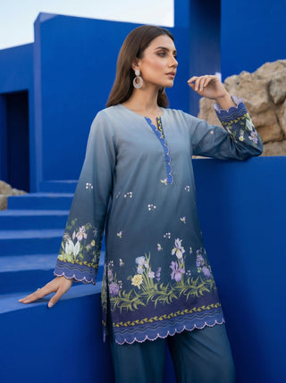 02 Piece Ready To Wear Printed Shirt & Trouser
