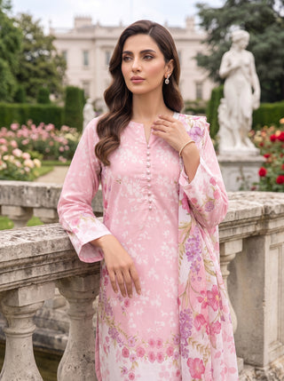 03 Piece Unstitched Printed Lawn