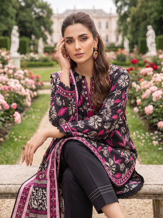 03 Piece Unstitched Printed Lawn