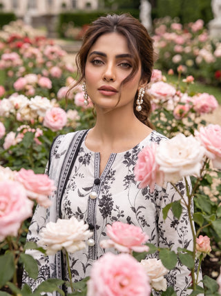 03 Piece Unstitched Printed Lawn