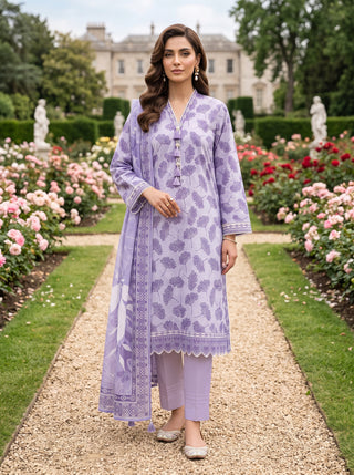 03 Piece Unstitched Printed Lawn