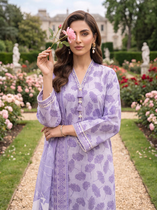 03 Piece Unstitched Printed Lawn