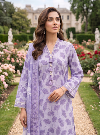 03 Piece Unstitched Printed Lawn