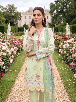 03 Piece Unstitched Printed Lawn