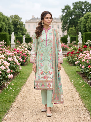 03 Piece Unstitched Printed Lawn