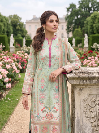 03 Piece Unstitched Printed Lawn