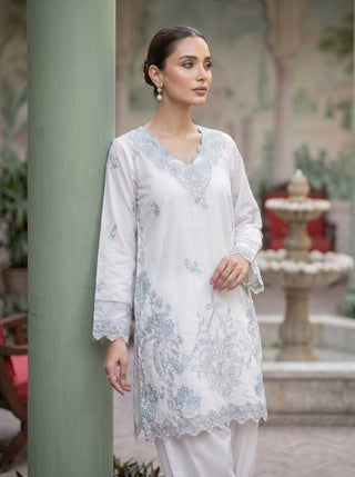 02 Piece Ready To Wear Embroidered Shirt & Trouser