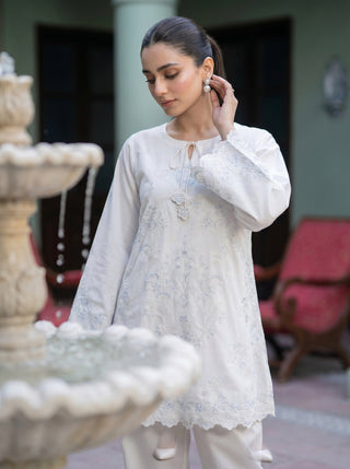 02 Piece Ready To Wear Embroidered Shirt & Trouser