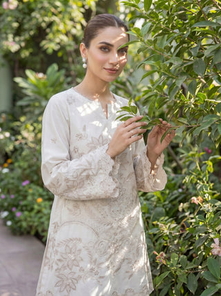 02 Piece Ready To Wear Embroidered Shirt & Trouser