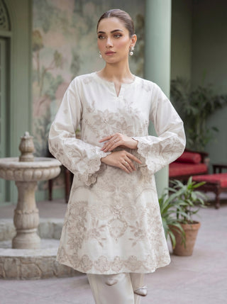 02 Piece Ready To Wear Embroidered Shirt & Trouser