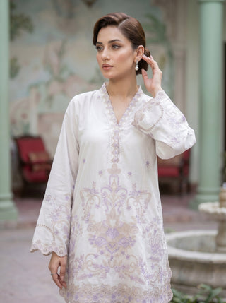 02 Piece Ready To Wear Embroidered Shirt & Trouser