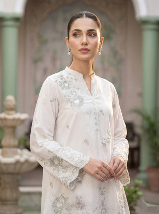 02 Piece Ready To Wear Embroidered Shirt & Trouser