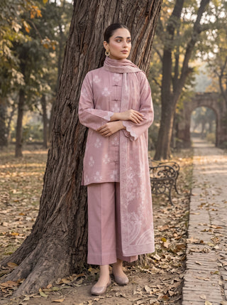 03 Piece Unstitched Textured Printed Marina