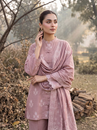 03 Piece Unstitched Textured Printed Marina