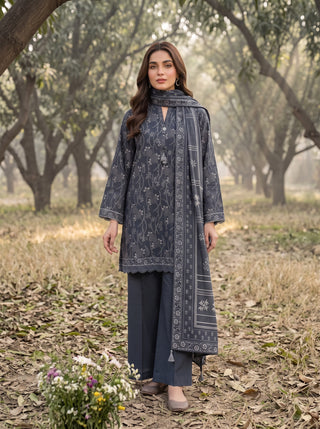 03 Piece Unstitched Textured Printed Marina