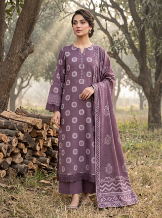 03 Piece Unstitched Textured Printed Marina