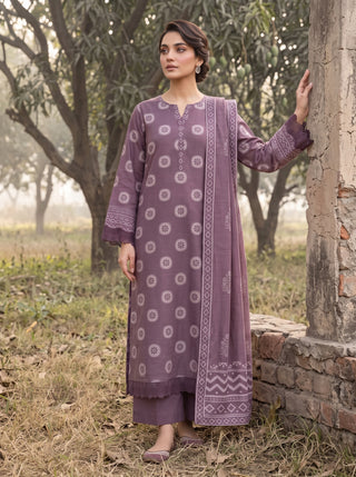 03 Piece Unstitched Textured Printed Marina