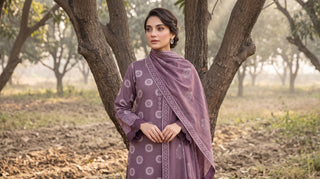 03 Piece Unstitched Textured Printed Marina