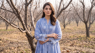 03 Piece Unstitched Textured Printed Marina