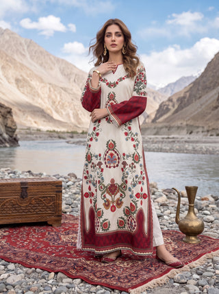 01 Piece Ready To Wear Printed Kaftaan