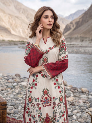 01 Piece Ready To Wear Printed Kaftaan