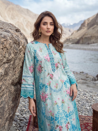 01 Piece Ready To Wear Printed Kaftaan