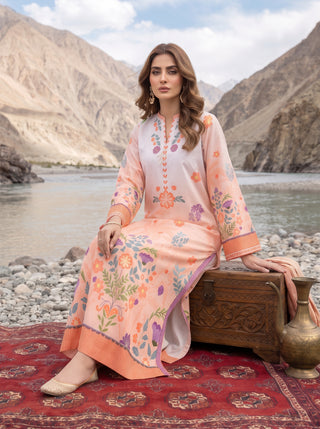 01 Piece Ready To Wear Printed Kaftaan