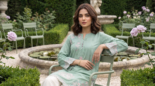 02 Piece Ready To Wear Embroidered Shirt & Trouser
