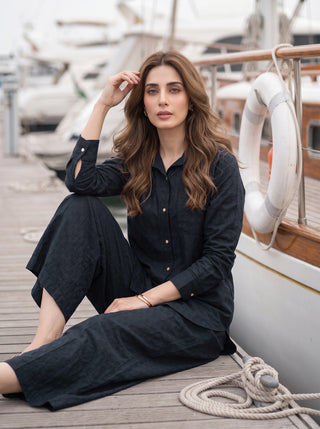 02 Piece Ready To Wear Dobby Shirt & Trouser