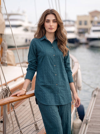02 Piece Ready To Wear Dobby Shirt & Trouser