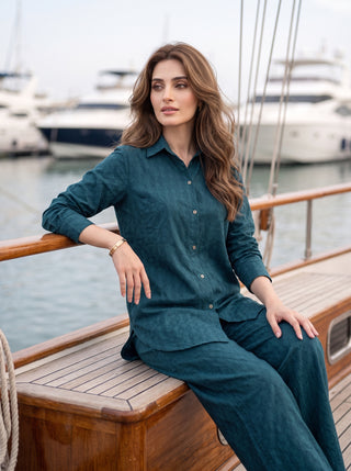 02 Piece Ready To Wear Dobby Shirt & Trouser