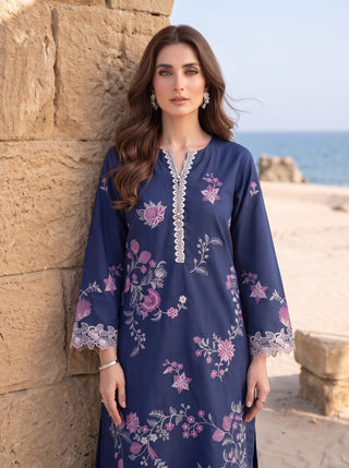02 Piece Ready To Wear Embroidered Shirt & Trouser