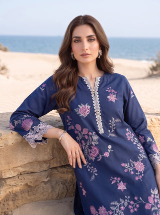 02 Piece Ready To Wear Embroidered Shirt & Trouser