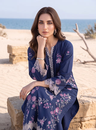 02 Piece Ready To Wear Embroidered Shirt & Trouser