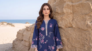 02 Piece Ready To Wear Embroidered Shirt & Trouser
