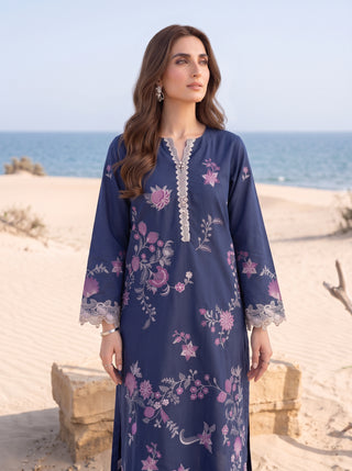 02 Piece Ready To Wear Embroidered Shirt & Trouser