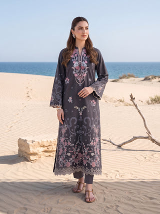 02 Piece Ready To Wear Embroidered Shirt & Trouser
