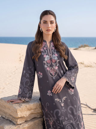 02 Piece Ready To Wear Embroidered Shirt & Trouser