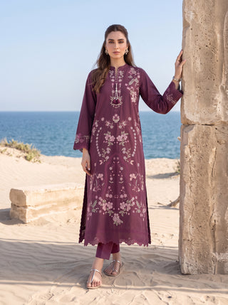 02 Piece Ready To Wear Embroidered Shirt & Trouser